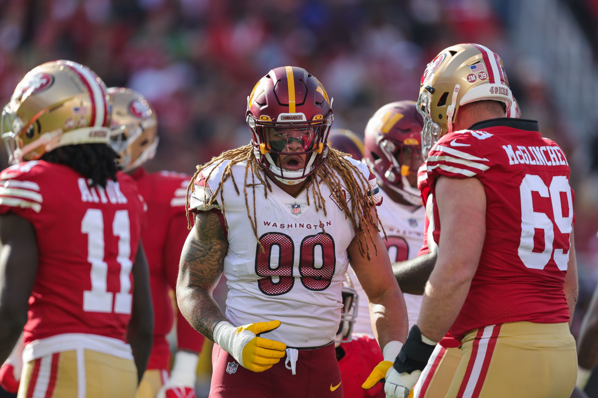 Washington Commanders defensive end, Chase Young (99)